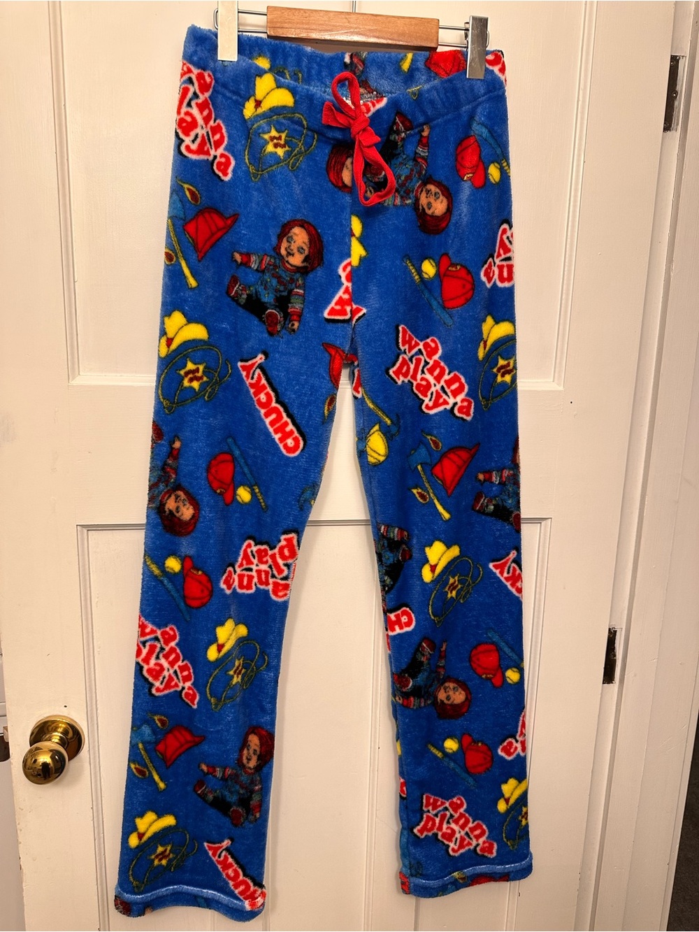 Chucky Mens Small Pajama Pants with Character Print